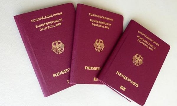 novelty false german passport