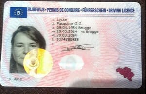 Where to get novelty belgian driver license